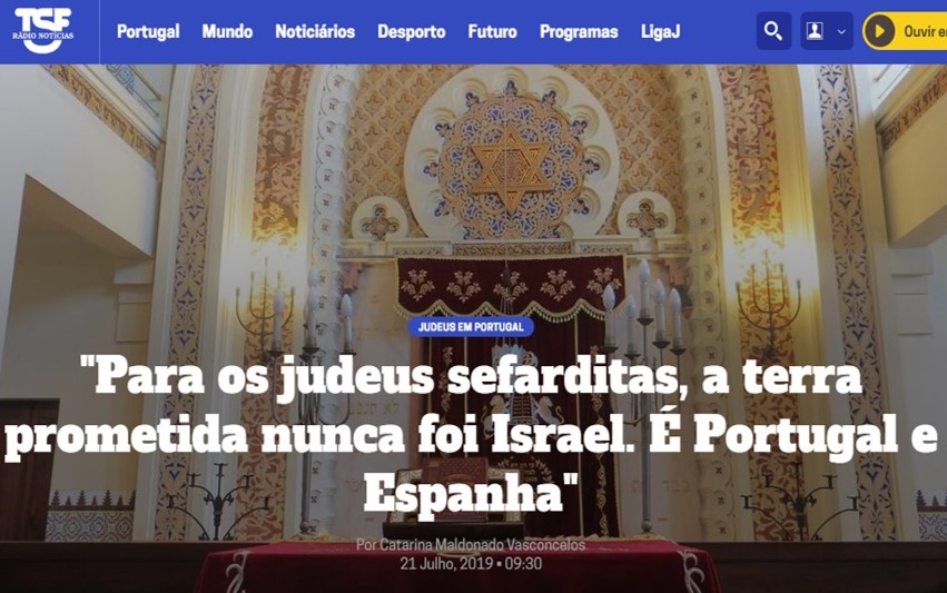 Reportagem sobre os judeus&nbsp;sefarditas