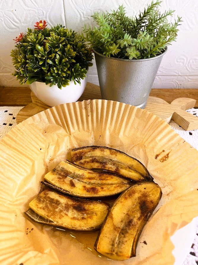 Bananas Caramelizadas com Mel e Canela na&nbsp;Airfryer