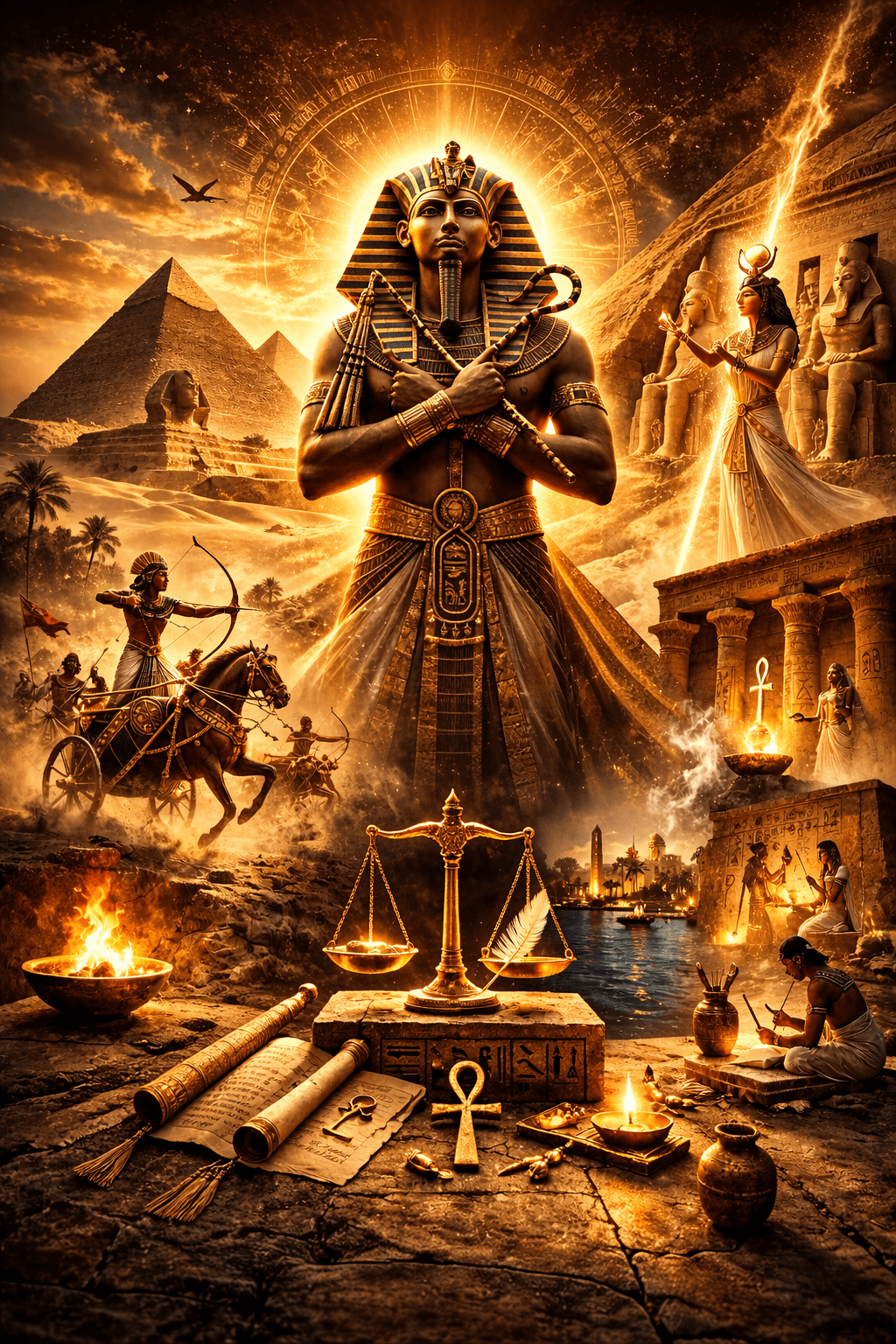 Ideologia Real Egípcia: O Faraó como eixo do&nbsp;Universo